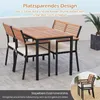 KOMFOTTEU 4-teiliges Gartenmöbel Set aus Akazienholz & Produktbild-Vorschau 5