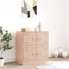 vidaXL Sideboard Rosa 67x39x73 cm Stahl Produktbild-Vorschau 3