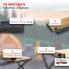 Grafner Campingtisch klappbar 89x58x43cm Holzoptik niedrige Produktbild-Vorschau 4