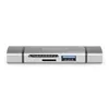 DIGITUS Dual Card Reader Hub USB-C / USB 3.0 OTG grau Produktbild-Vorschau 6