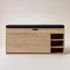 A shoe cabinet with a seat on top, shown against a plain background. Produktbild-Vorschau