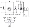 KWC Duscharmatur F3S-Mix, Selbstschluss, Unterputz, DN15, Produktbild-Vorschau 2