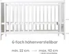 roba Beistellbett, weiß, höhenverstellbar, inkl. Lattenrost Produktbild-Vorschau 4