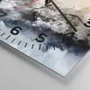 Wanduhr - Quadrat - Glasuhr - Abstraktion Wolken Berge - Produktbild-Vorschau 5