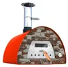 Holzbackofen Veloce Pro 70 – Natursteinfront Ofenfarbe: rot Produktbild-Vorschau 1