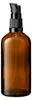 5x Braune Glasflasche 100 ml mit schwarzer Pumpe Produktbild-Vorschau 3