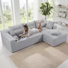 GLP Modulares Ecksofa 256 cm aus Cord, 4-Sitzer mit Produktbild-Vorschau 2
