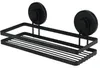 Schwarzes Duschregal aus Metall mit Saugnäpfen 25x10x8,5 cm Produktbild-Vorschau 11