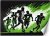 Vlies fototapete Fußballspiel 250x175 cm Feeby Grün inkl. Produktbild-Vorschau 1