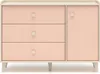 Cassettiera combinata per bambini OLIVIA - beige / rosa Anteprima dell’immagine prodotto 3