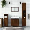 Badschrank Braun Eichen-Optik 58x33x60 cm Holzwerkstoff Produktbild-Vorschau 2