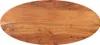 Tischplatte 140x60x3,8 cm Oval Massivholz Akazie Produktbild-Vorschau 1