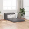 vidaXL Bodensofa mit Schlaffunktion Grau 112x174x55 cm Produktbild-Vorschau 2