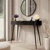 Katerara - Toilette, 100x38x78h cm Schwarz, eine Schublade Produktbild-Vorschau 2