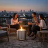 Relaxdays Feuerschale ohne Rauch, Edelstahl, HxD: 36 x 38 Produktbild-Vorschau 3