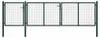 vidaXL Gartentor aus Stahl 400 x 100 cm Grün Produktbild-Vorschau 5