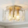 38 cm lampa sufitowa złota 3-punktowa kryształowa lampa Podgląd zdjęcia produktu 6