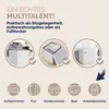 CASARIA® Hocker mit Stauraum 2er Set Weiß Faltbar Deckel Produktbild-Vorschau 7