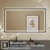 LED Badspiegel 140×80cm mit Beschlagfrei Bluetooth Uhr 3 Produktbild-Vorschau 3