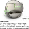 Drehgriff Durchmesser 46 mm Edelstahl gebürstet für Produktbild-Vorschau 4