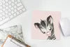 MuchoWow® Mauspad Mousepad Zebra - Kinder - Rosa 20x20 cm - Produktbild-Vorschau 5