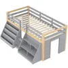 Letto a castello per bambini Fliek 90x200 cm con 2 ripiani, Anteprima dell’immagine prodotto 12