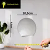 2er-Set Ersatzglas Lampenschirm Weiß – Rundes Lampenglas Produktbild-Vorschau 6