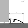 Ellen Türanschlagschiene AKW Alu si, 63 x 20 x 900 mm Produktbild-Vorschau 6