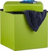 Relaxdays Faltbarer Sitzhocker, Sitzcube mit Stauraum u. Produktbild-Vorschau 1