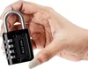 Zestaw czarnych kdek szyfrowych Belle Vous - 4-cyfrowy Podgląd zdjęcia produktu 3