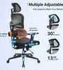 A diagram illustrating the adjustable features of an ergonomic office chair. Podgląd zdjęcia produktu