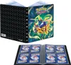 A Pokémon trading card album is shown open and closed, displaying its cover art and card slots. Produktbild-Vorschau