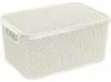 Cesta de mimbre de 7 litros - color blanco antiguo Vista previa de la imagen del producto 1
