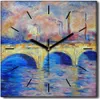 Coloray Uhr auf Leinwand 30x30 cm Wand Uhr Dekoration Produktbild-Vorschau 1