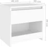 Comodini 2 pz. Bianco 40x30x39 cm Materiale a base di legno Anteprima dell’immagine prodotto 11