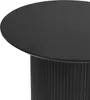 BELIANI Beistelltisch Schwarz MDF-Platte Metallfuß ø 50 cm Produktbild-Vorschau 4