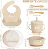 Kindergeschirr-Set Silikon Baby Geschirrset, Rutschfest Produktbild-Vorschau 2