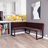 Eckbank AKIKO METAL Corner Bench 196x142 rechts - Produktbild-Vorschau 2