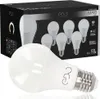 A product box for LED light bulbs with a single light bulb in the foreground. Náhled obrázku produktu