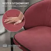 ML-Design stoličky do jedálne sada 2 červených kuchynských Náhľad obrázku produktu 4