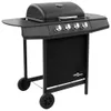 vidaXL Gasgrill mit 4 Flammen Schwarz Produktbild-Vorschau 7
