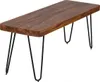 Jedálenská lavica bagli masív sheesham 120 x 45 x 40 cm Náhľad obrázku produktu 4