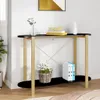 vidaXL Konsolentisch Schwarz 110x38x75 cm Holzwerkstoff -  Produktbild-Vorschau 10