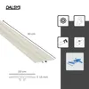Dalsys Übergangsprofil flach 90cm x 35mm zum Schrauben Produktbild-Vorschau 2