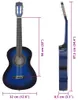 vidaXL Klassikgitarre für Anfänger und Kinder Blau 1/2 34" Produktbild-Vorschau 7
