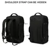 Schwarzer Handgepäck Rucksack Kabinenrucksack 55x40x23 cm – Produktbild-Vorschau 9