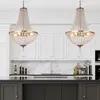 Kronleuchter, Kristall Licht Luxus Eisen Kronleuchter E14 Produktbild-Vorschau 3