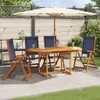 vidaXL Gartenstühle 4 Stk. Klappbar Massivholz Akazie und Produktbild-Vorschau 2
