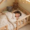 Kinderbett ’Treviolo‘ in Haus-Optik mit Rausfallschutz Produktbild-Vorschau 5
