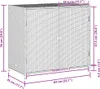 Mobile da giardino Beige 83x45x76 cm Poly rattan Anteprima dell’immagine prodotto 8